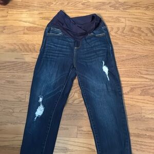 Pink blush maternity jeans size 26
